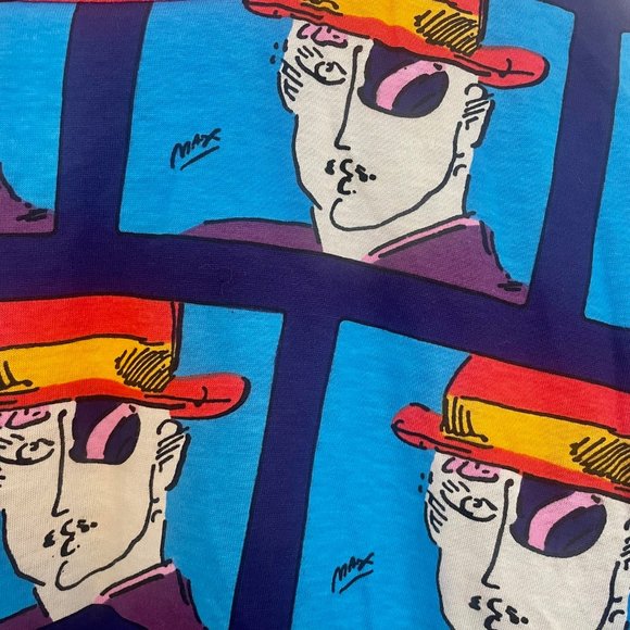 Peter Max 80's Vintage Neomax Sweater - Medium - Reversible - Picture 3 of 6